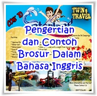 Brosur Tempat Wisata Dalam Bahasa Inggris Sarofudin Blog