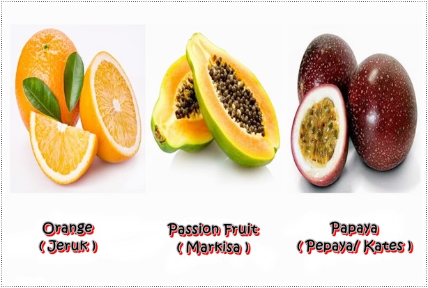 Nama buah-buahan dalam bahasa inggris dari a-z