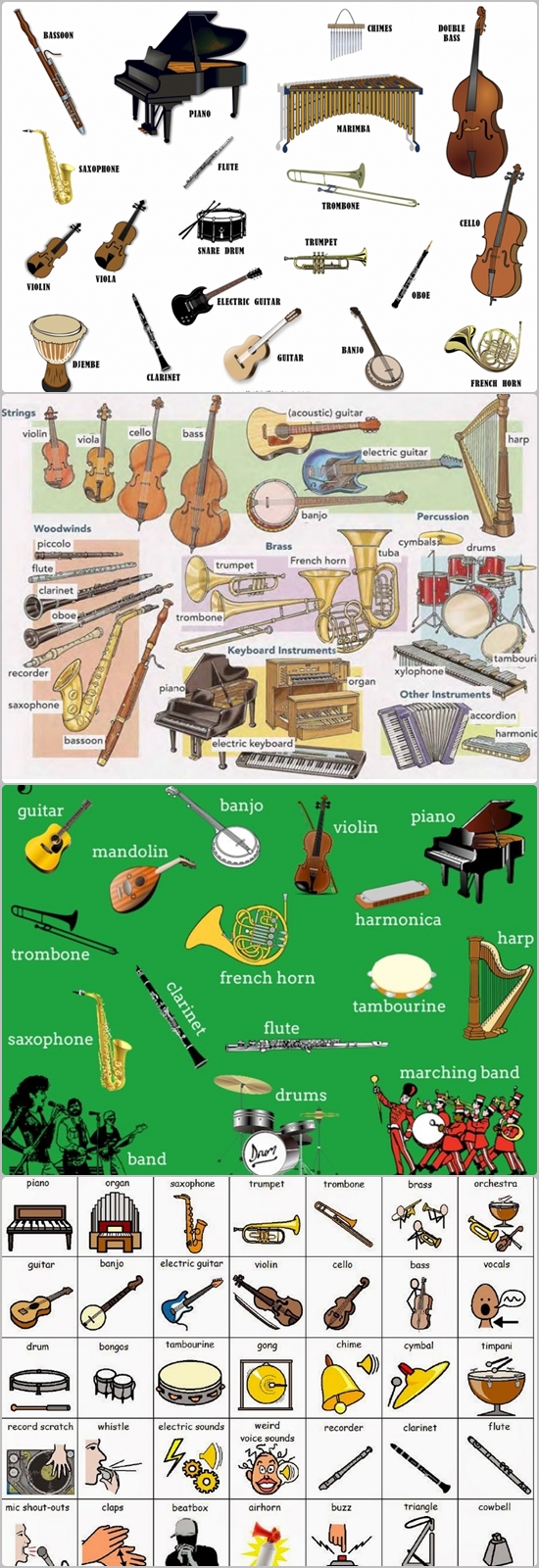 Nama Alat  Musik  Dalam Bahasa Inggris Beserta Arti dan 