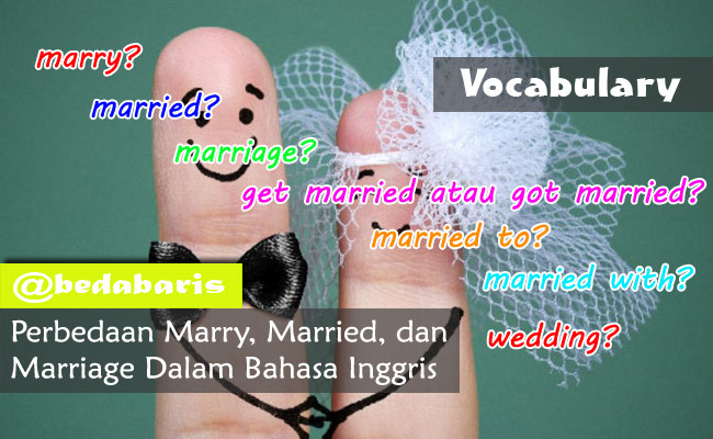 Perbedaan Marry, Married, dan Marriage Dalam Bahasa Inggris