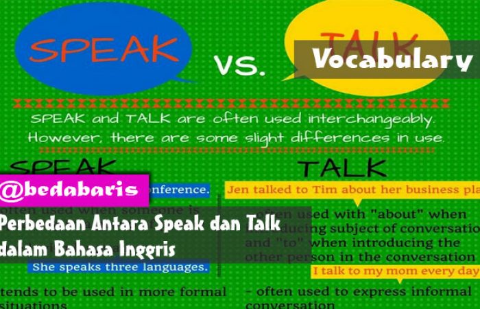 Perbedaan Antara Speak dan Talk dalam Bahasa Inggris